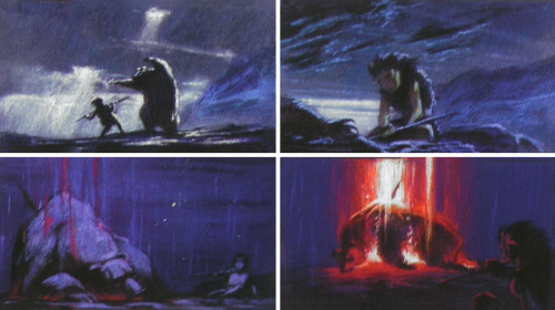 scurviesdisneyblog: Visual development art for the Transformation sequence by Richard Chavez from Th