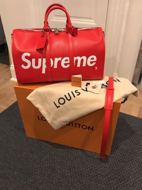 louis vuitton supreme travel bag