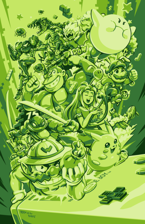 kaigetsudo: Nintendo Game Boy commission for Dave Shevlin on twitter, whom lovingly picked each char