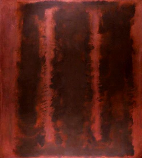 MARK ROTHKO, UNTITLED (BLACK ON MAROON)