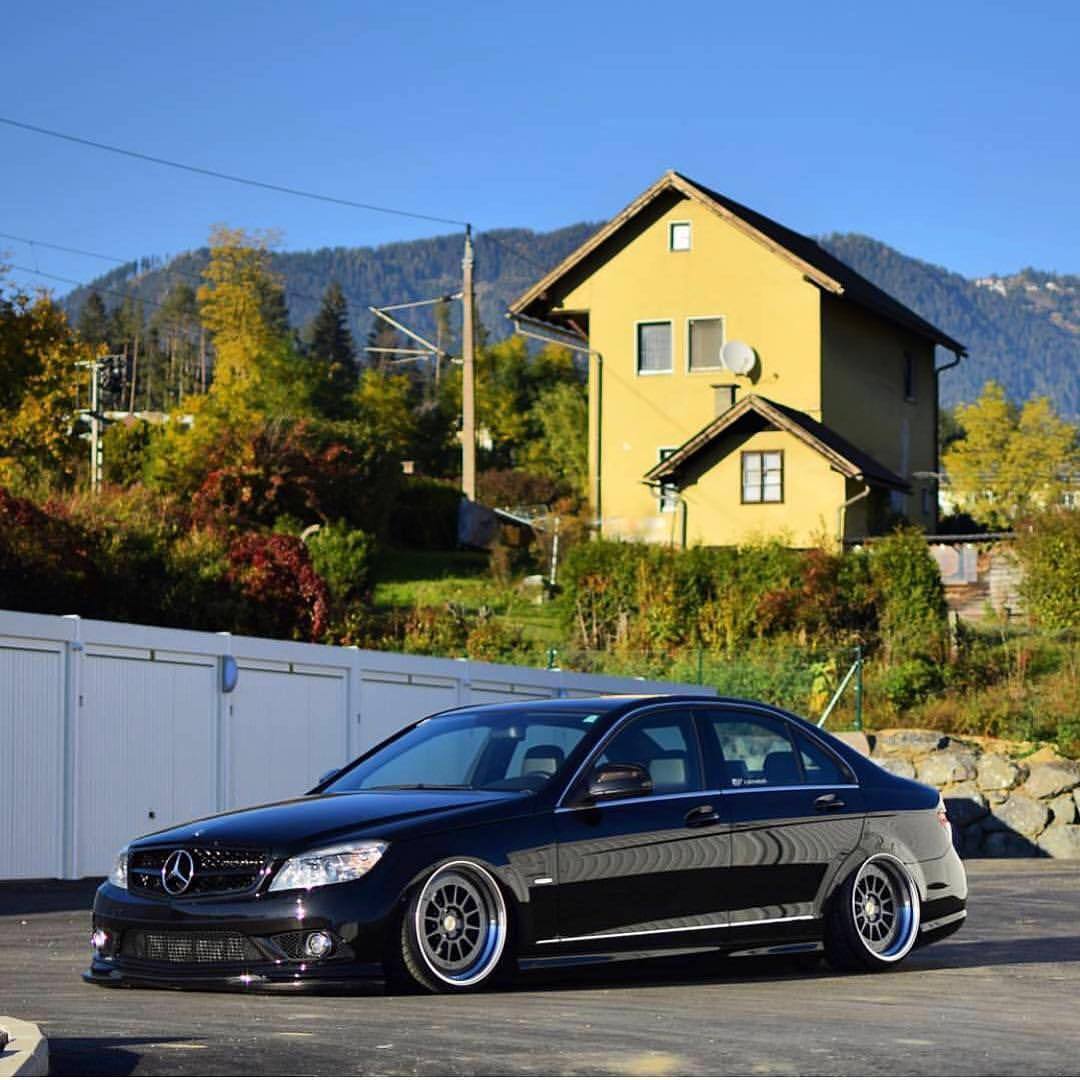 Mercedes W204 stance R20 modified