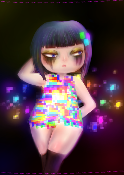 A fanart I made of Cherry from Studio Killers.  My favorite song of theirs is Jenny, but when I feel