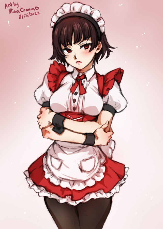 #885 Makoto Niijima - maid outfit (Persona 5)Support me on Patreon