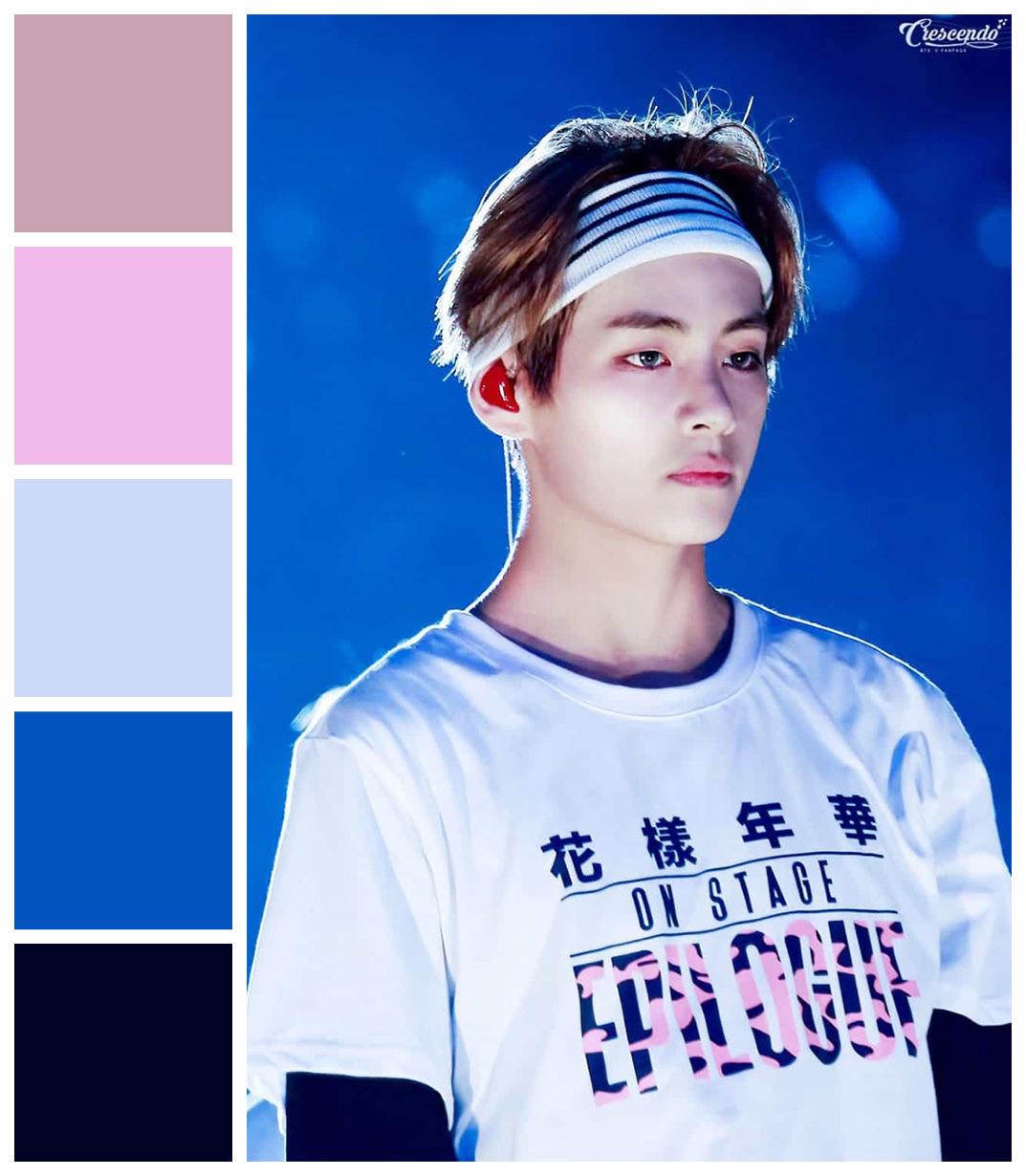BTS Color Palettes — 5k Follower Special | Headband Tae - Bubbly Jimin ...