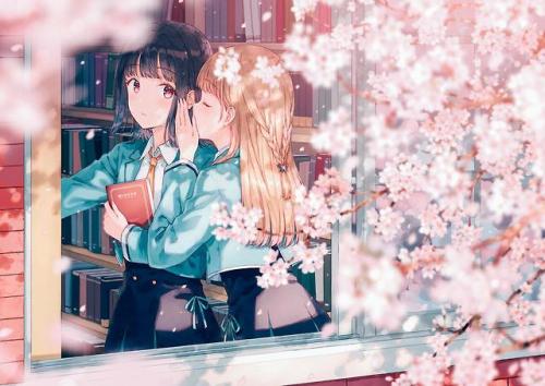 ✧･ﾟ: *✧ Sharing Secrets ✧ *:･ﾟ✧♡ Original Characters ♡☆ Source ☆ : twitter.｡*ﾟ+.*.｡ Art by Hiten&nbs