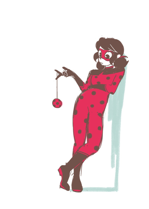 lily-frog-trash: a sketch from a while ago i like redesigning ladybug’s suit