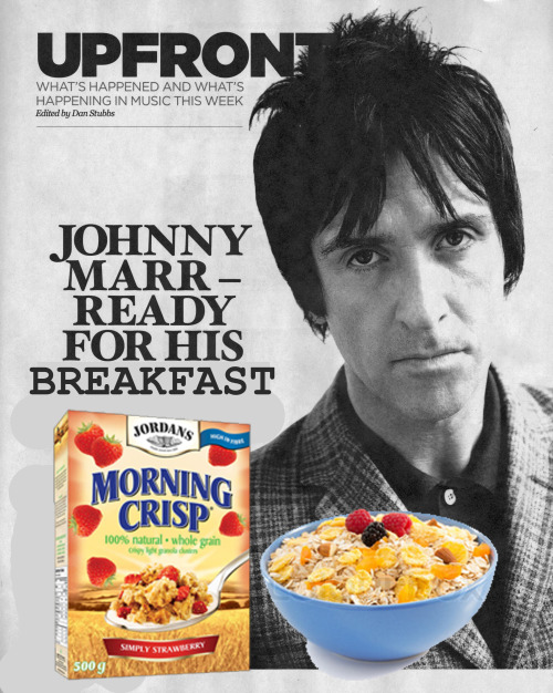 Johnny Marr is hungry.