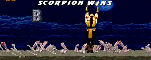 n1gg4-n3utron: mortalkombatdaily:  Scorpion’s brutality. requested by sixpathsofbased [x].  Dem hands heavy 