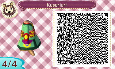 So I finished making the Medicine Seller’s outfit on Animal Crossing: New Leaf today ouoI think I did pretty well, considering all the different colours in his outfit made me use my entire palette ;u;