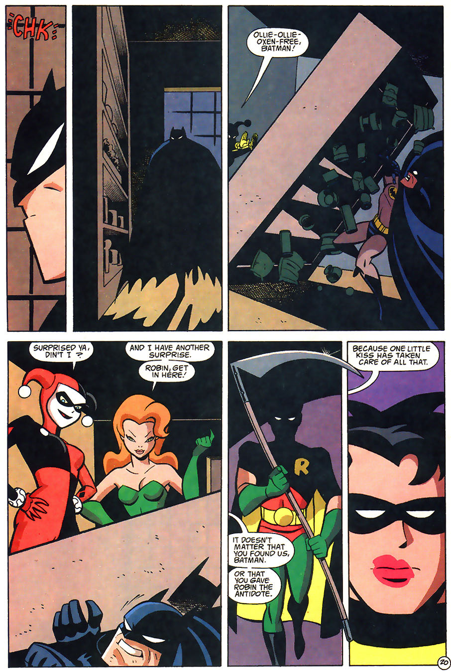 qualitypoisonivy:  Batman and Robin Adventures - #08: Harley and Ivy and… Robin?