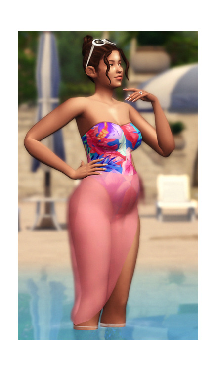 simkoos: swimsuits + sheer sarong wips! ☀️