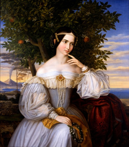 Marriage Portrait of Charlotte von Rothschild, Moritz Daniel Oppenheim, 1836