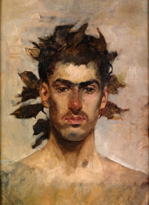 Ignacio Pinazo CamarlenchBacchus portrait, second half of the 19th centuryMuseo Nacional de Ceramica