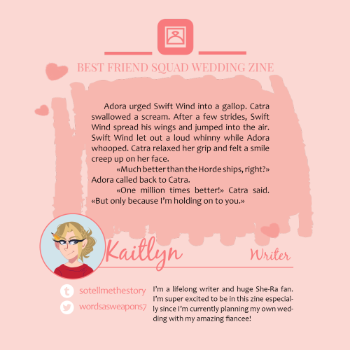 best-friend-squad-wedding:✨  ✨Meet our Writer ⥬ Kaitlyn ⥪➽ Find her here:@sotellmethestoryTwitter: w
