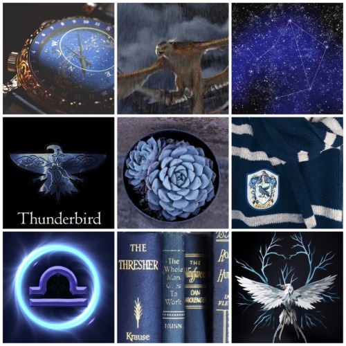 soundgradient: Male Libra + Thunderbird + Ravenclaw Moodboard (Requests open)