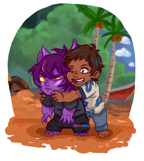 taffydesu: Ohana means family! (RB)  Lance and Keith in Lilo and Stitch AU!