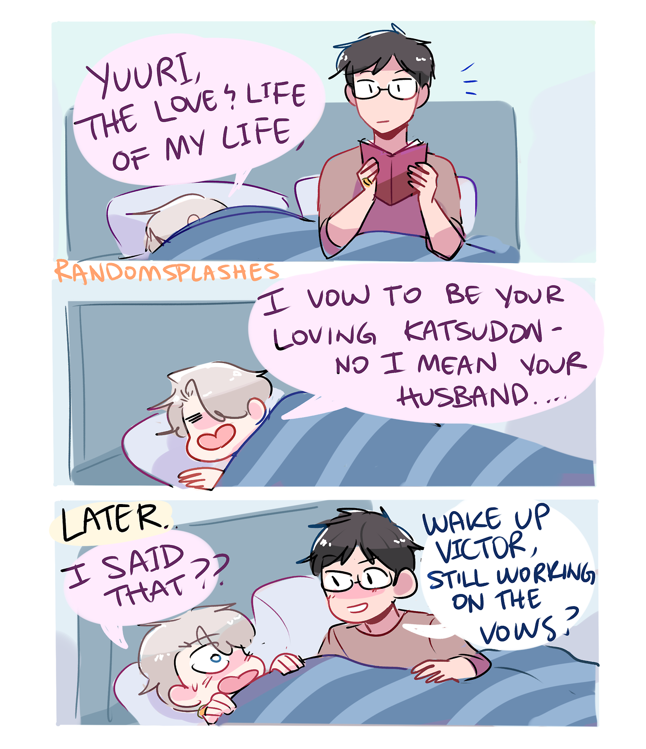randomsplashes:  randomsplashes: headcanon: victor totally dreams about his wedding