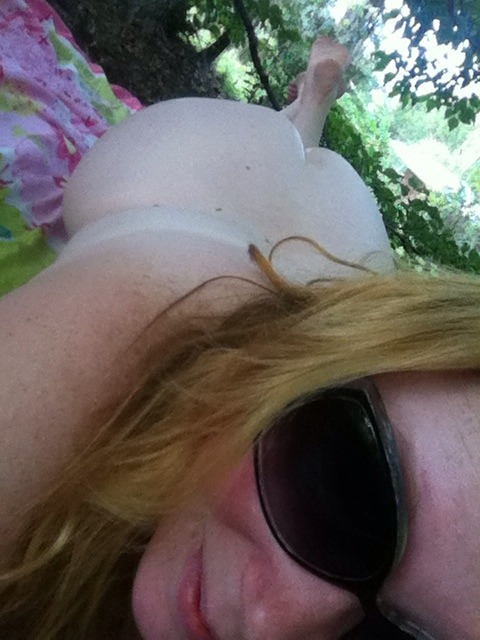 darlingvampireprincess:  I guess I’m dreaming of spring. It was so nice and pretty today that I was reminded of this day last summer, lying around naked outside under some shade trees. I know that I’m physically naked in these pictures, but I’m