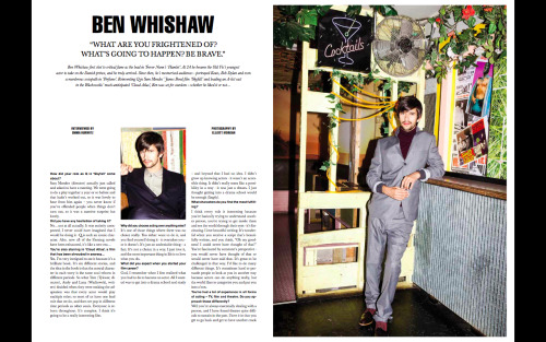 BEN WHISHAW INTERVIEW PUBLISHED IN IDOL MAGAZINE ISSUE 4 (SEPTEMBER 2012)