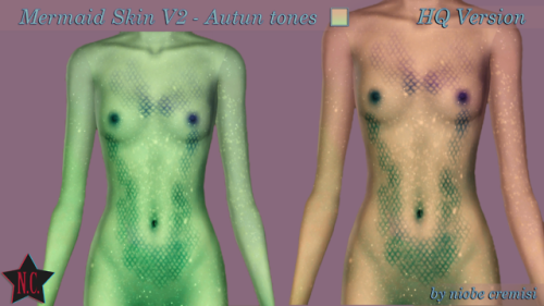 Mermaid Skin v2 HQ Version by niobe cremisi Skin non-defaultcollaboration with @taty86Autumn, Winter
