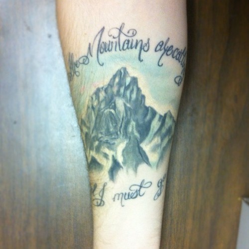 4 months later! #tattoo #ink #nature #hiking #backpacking #mountain #mtwhitney #sequioa #yosemite #j