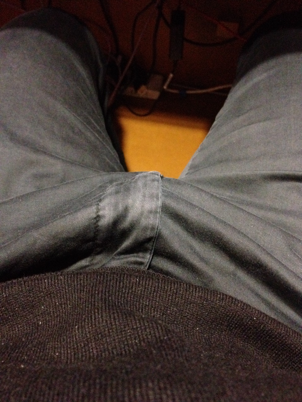 otterboyjock:  should I get it out? #gettinghardatwork #public #boner #bulge #office