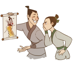 yangyexin: I rewatched Mulan and did some