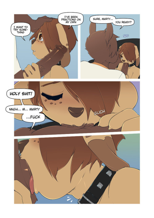 sissy-caprikenny:  I wish I could post the whole story, but there is no room. So here is the sex but no back story (which is good too). You gotta’ love the Marty sissy puppy comics! 