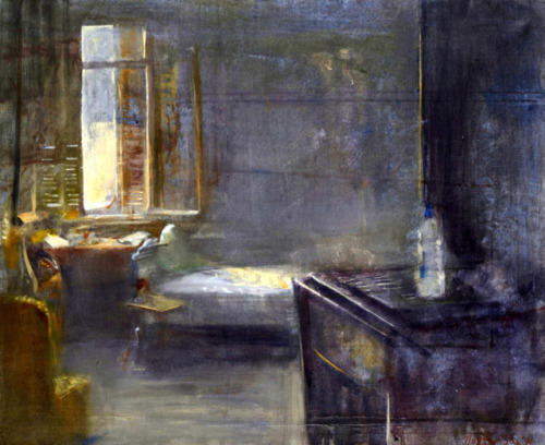 Domestic Interior   -    ChristosPalantzas Greek, b.1962-Oil on canvas, 50 x 62 cm.