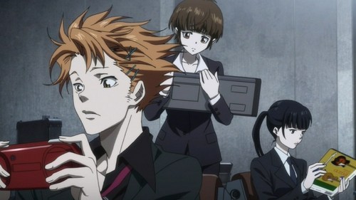 jean-huh-kirschnickerdoodle:  okay but seriously how is all of tumblr not all over psycho pass  look at the fucking beautiful arta cast with women who are not demeaned or weak or sexualizeda canonly not straight main charactera villain that makes you