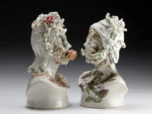 parsonsadmission: Toronto-based artist Jess Riva Cooper created these series of ceramic busts called