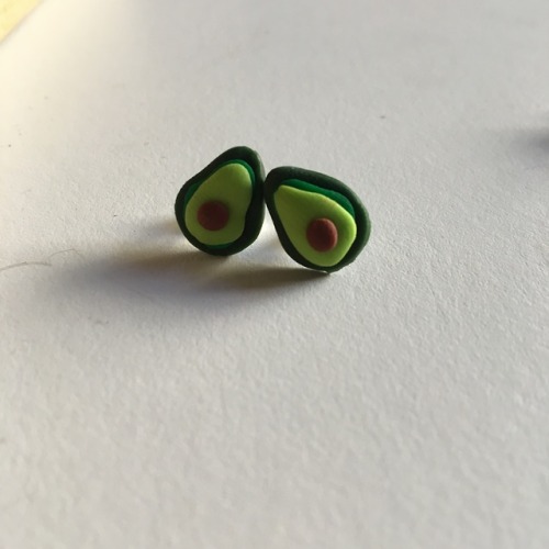 New fruit earring studs in the shop! www.etsy.com/listing/726879510/fruit-stud-earrings