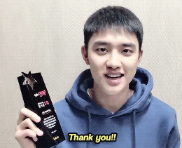 holykyungsoo:  Exo’s D.O. asking us to support Do Kyungsoo &lt;3~ 