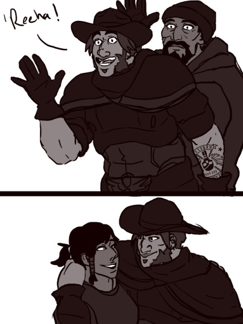 ludwigplayingthetrombone: Bffs!! I’ve been on a jesse fareeha family kick this is NOT ship art