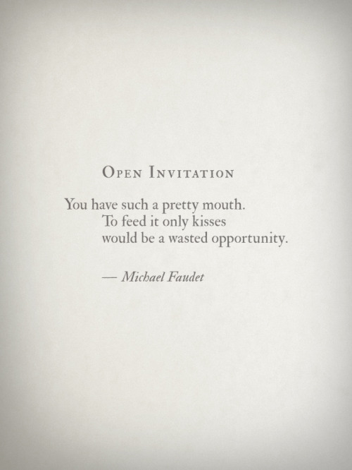 yourclassyslut:  Open Invitation by Michael Faudet  Yes