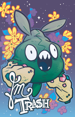 mynameismad: My yearly self-indulgent Pokemon print pays homage to literally my favorite Pokemon in all of Pokemon, which is of course, Trubbish.  You can buy this at Otakon 2015 this year!  