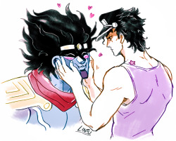 lintufriikki:  Tanner and I have been talking about a lot of cute stuff of Star and Jotaro (again) and I sure hope we never stop ♥