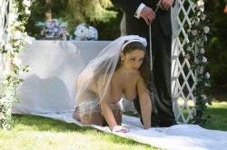mommydearestthings:  bridesex:  .   Every bride should have a dress that is perfect for her special day. I know I fantasize about having a wedding that shows me to be a perfect bridal slut.