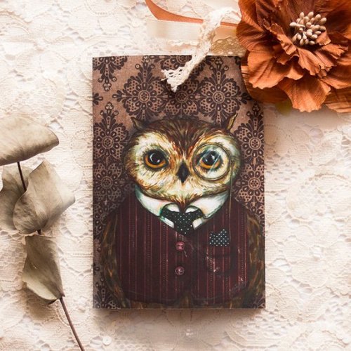 Owl Notebook // MinaSmoke 