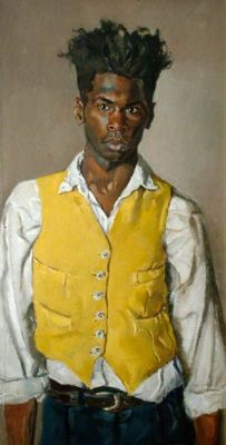 Self Portrait in a Yellow Waistcoast, by