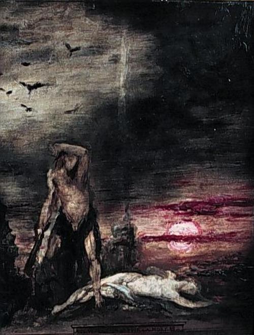 uromancy:Gustave Moreau, Cain, 1886. 