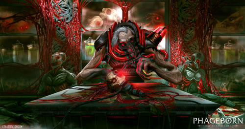 Artwork for an upcoming online card game by Games Revolted. Phageborn Online Card Game - 2019 www.ph