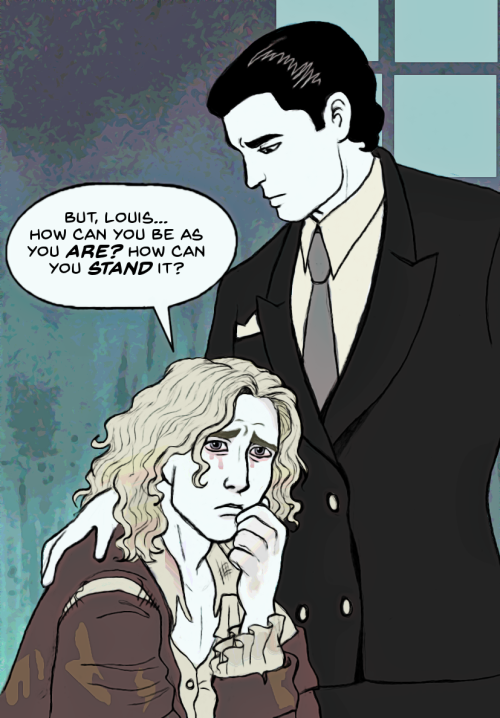 A very sad moment with a truly pitiful Lestat that Louis likely fabricated from “Interview With the 