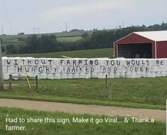 notonyourbestday:  Thank you Farmers!  ❤️🤠🚜