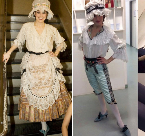 operafantomet: Elizabeth Welch’s wardrobe in the US (left) and Germany (right), round 1(Note: 