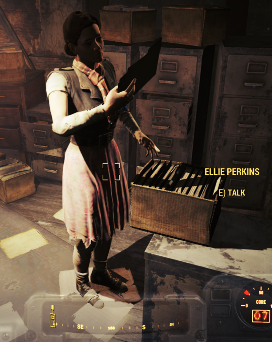 destinyapostasy:  gludipow:  destinyapostasy:   Is there anywhere in game to get Ellie Perkin’s (Nick’s assistant) outfit in Fallout 4? Cause damn, I want to wear this irl  It’s the dirty skirt. You can get it in the dev room.  I should have figured