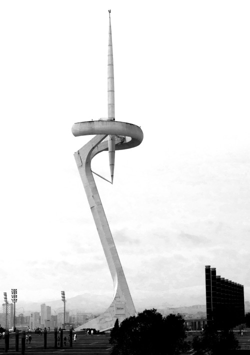 s48coffeece:Montjuïc Communications Tower // Barcelona Spainby Santiago Calatrava 1989