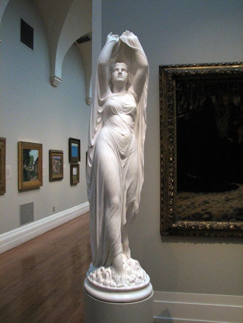 wonderwarhol:Undine Rising from the Waters, 1880’s, by Chauncey Ives (1810-1894)