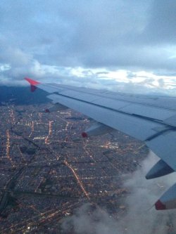 Citylandscapes:  Bogotá From The Sky #Bogota #Colombia #Sunset  Source: @Lufranillo