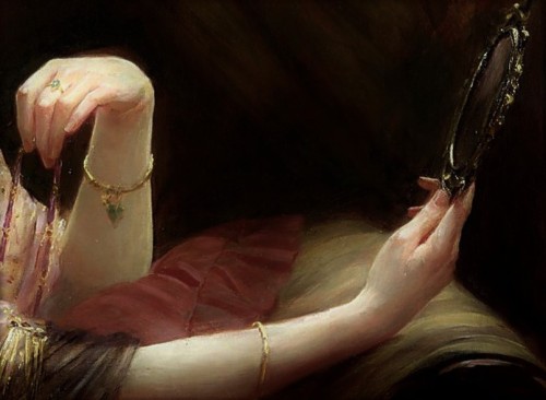 die-rosastrasse:Frank Markham Skipworth British, 1854-1929The enamelled chain (detail)